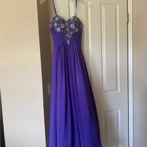 Elegant Purple Evening Gown